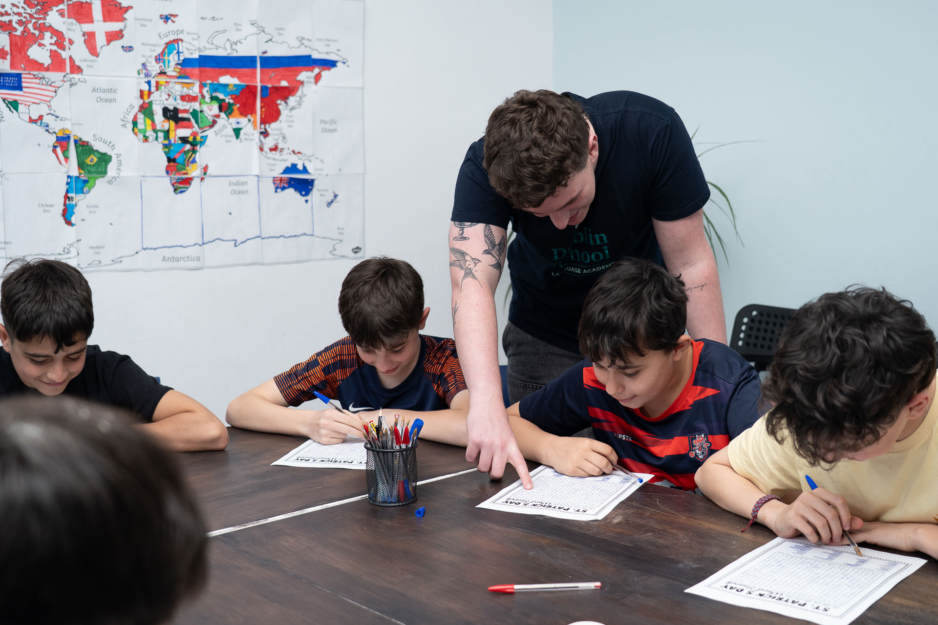 Clase de inglés para niños